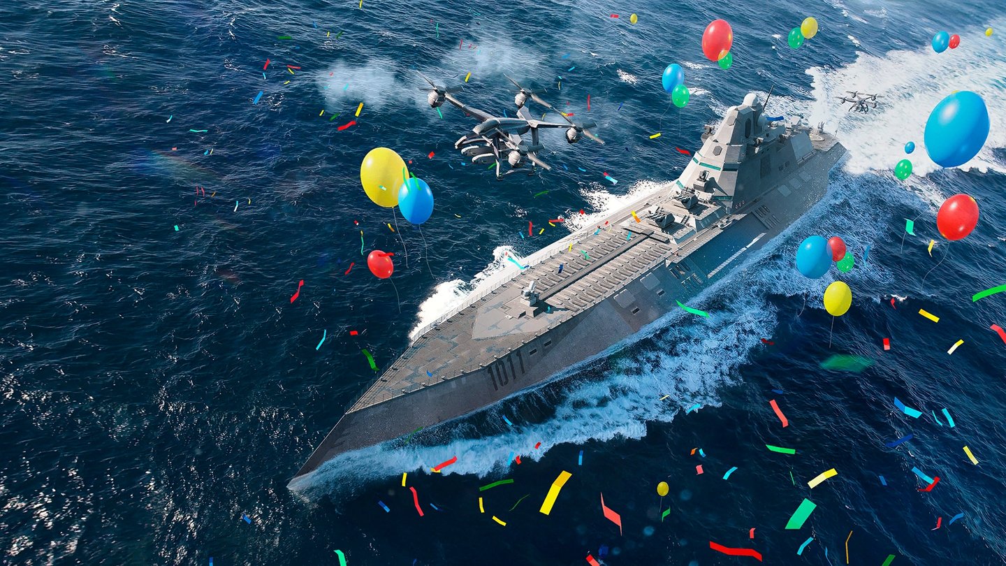 Modern Warships 2º aniversário