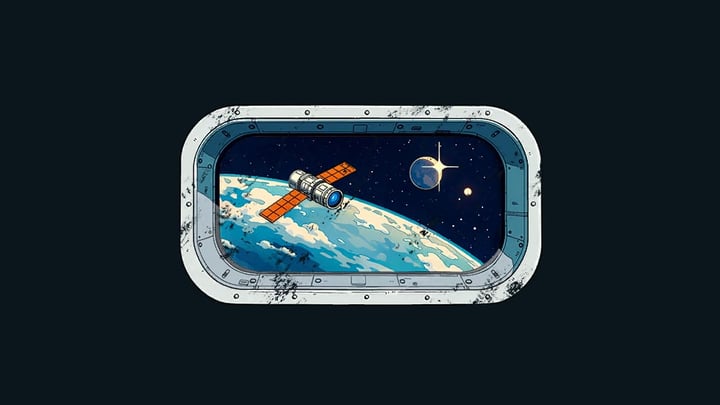 Earth Through the Porthole