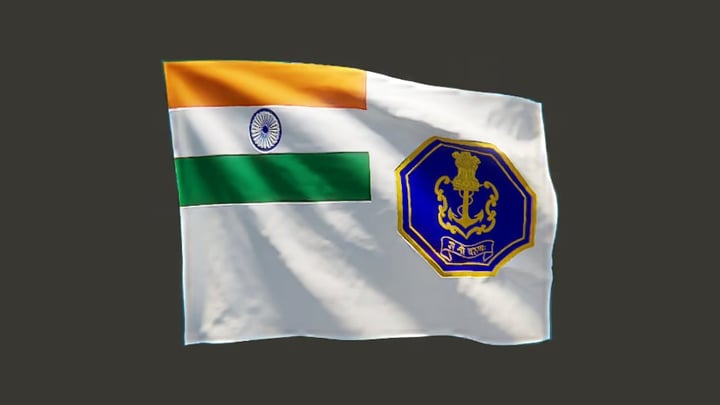 Bandera naval de la India