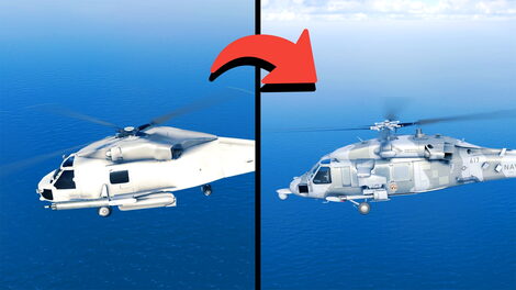 SH-60 Seahawk – Modern Warships Remastered Comparison