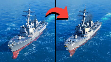 New USS Arleigh Burke, USS Nimitz, USS Gravely & More! Modern Warships Remastered Comparison