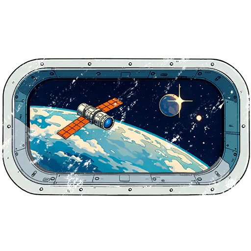 Earth Through the Porthole